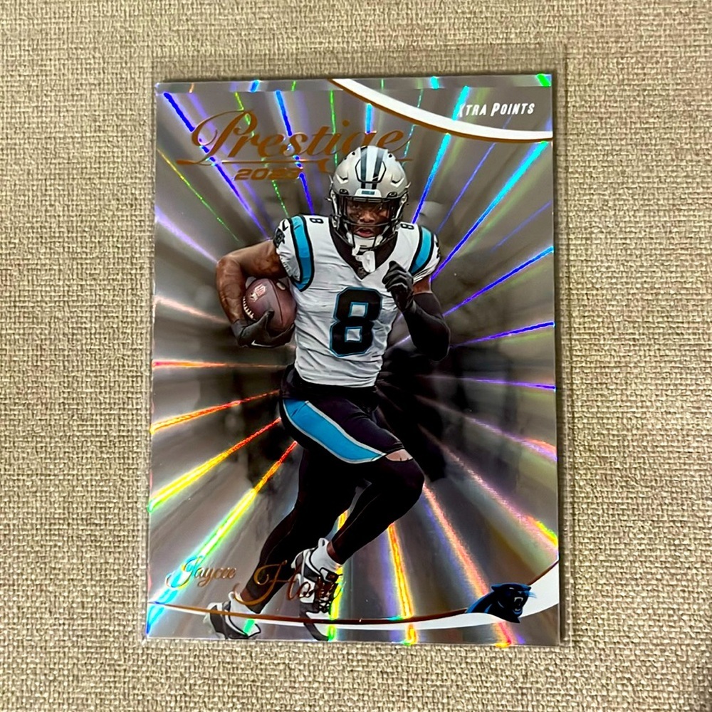 Jaycee Horn 2023 Panini Prestige Extra Point Sunburst #43 Carolina Panthers Card